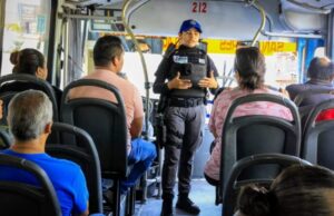 Implementan operativo de seguridad en transporte público
