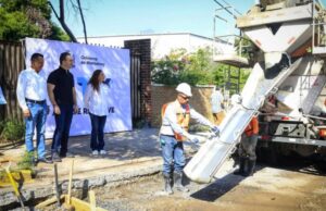 Reanuda pavimentación en calle Óscar F. Castillón