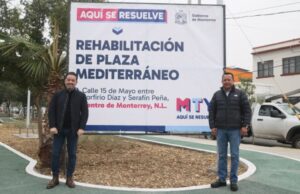 Entregan rehabilitación de Plaza Mediterráneo en Centro