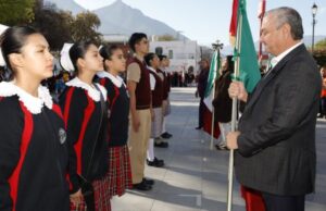 Celebran en Guadalupe Día de la Bandera