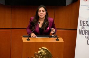 Expone Greta Barra crisis hídrica que se vive en García ante Senado