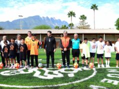 Entrega Gobernador cancha polideportiva en Escuela Anastacio Treviño